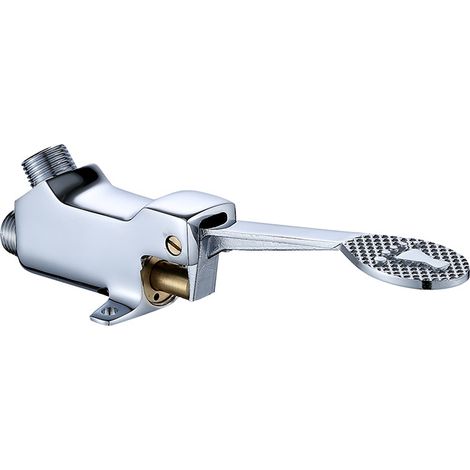 Valve de pédale pour installation au sol en chrome poli (1/5)