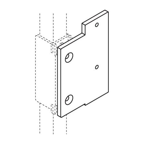 HEWI S50.02.00042 Plaque de montage S50 pour (1/2)