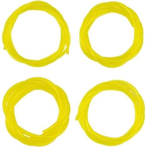 [NIEMALS VERWENDET] 4er Set flexible Kraftstoffschläuche, insgesamt 4,8 m, 4 Größen Kraftstoffschlauch für Gebläse, Trimmer, Kettensägen, Freischneider (3 x 6 mm, 3 x 5 mm, 2,5 x 5 mm, 2 x 3,5 mm) (1/4)