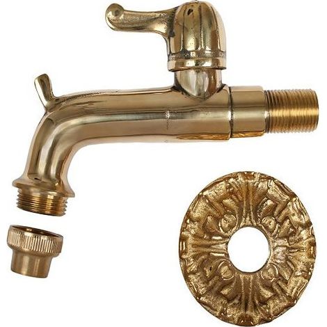 Schlösser Armaturen NOSTALGIE-AUSLAUFV. M. LANGEM AUSLAUF, HEBEL, DN15, 1/2", MS-POL.