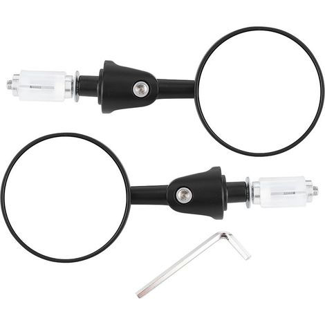 Paire de rétroviseurs d'extrémité de guidon, bras pliable, grand Angle de vue universel pour moto, Dirt Bike (1/5)