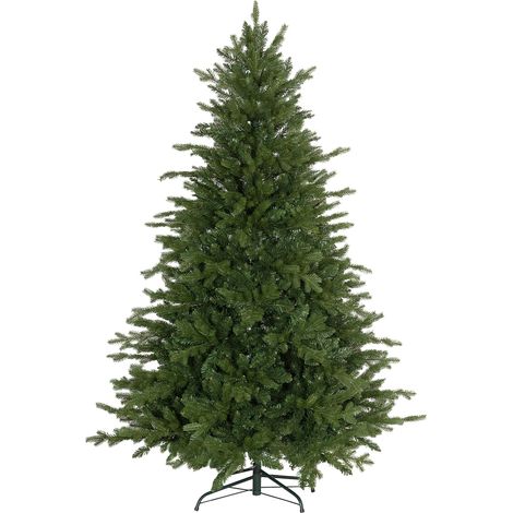 Albero di Natale Artificiale 180 cm 1821 Rami Base in Metallo Verde (1/5)