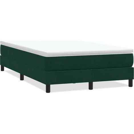 Maison Exclusive - Giroletto a Molle senza Materasso Verde Scuro 120x210cm Velluto