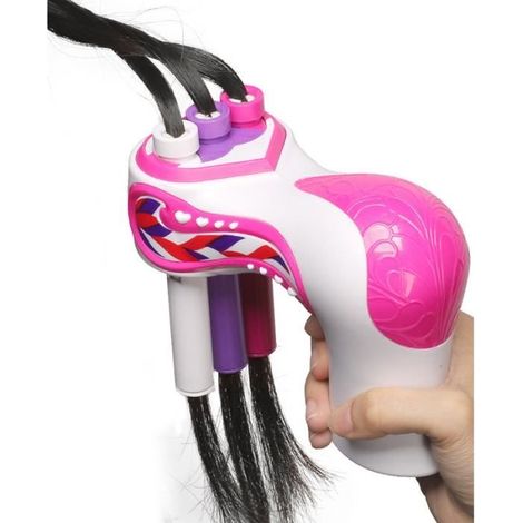 Machine à Tresser Cheveux - Non spécifié - Électrique - Rose - Pour Enfants - Coiffeuse de Simulation (1/4)
