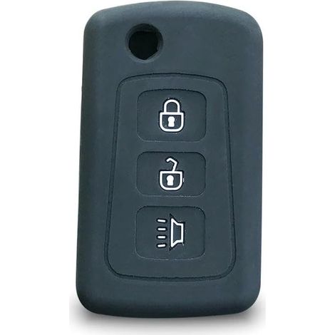 Coque de protection en silicone pour clé télécommande adaptée aux Great Wall N3, AoHu H3 H5, GW H1, C30 C50, M4, 3 boutons, pliable (1/2)