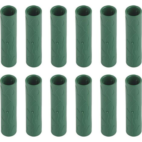 12PCS Tuyau de connexion pour tuteur de jardin Vignes, plantes grimpantes, tuteurs de soutien Connecteurs 11mm de diamètre intérieur (1/4)