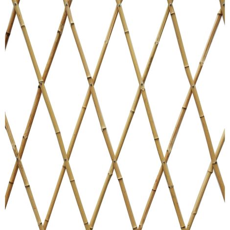 Treillis extensible en bambou naturel - Faura 120x240cm (1/3)