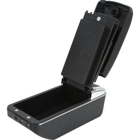 Boîte de rangement pour console centrale avec porte-gobelets, accoudoir central, accoudoir central, organisateur intérieur de remplacement pour Mitsubishi Attrage Mirage (1/5)