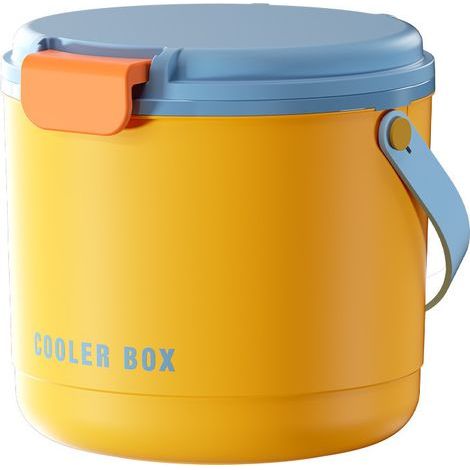 Ortviai Seau à Glace Isotherme 2-en-1 avec Couvercle - Boîte de Conservation Longue Durée 24-48h - Kit avec 2 Bacs à Glaçons (40 Cubes) et 1 Pelle - Idéal pour Camping, Barbecue et Sorties Extérieures (1/5)