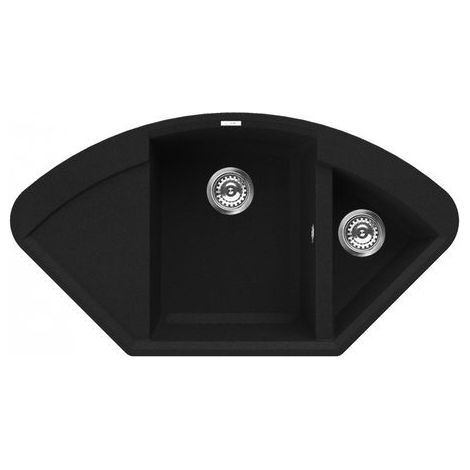 Lavello Elleci da incasso Easy CORNER Granitek 59 Antracite LGYCOR59