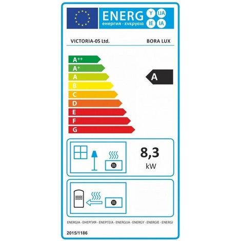 Estufa de Leña Victoria Nero – 6 kW – Diseño Compacto y Elegante – Clase A – Salida de Humos Ø150 mm (1/5)