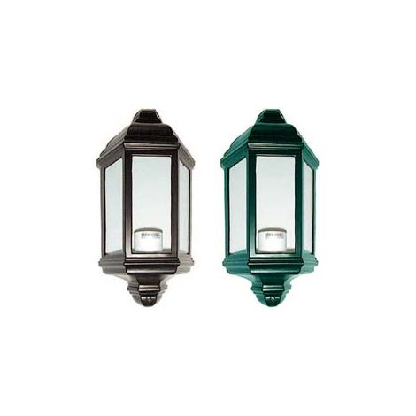 LANTERNA A PARETE MODELLO LONDRA  60w IP44 mm.176x100x360h. colore verde anticato    SYNTESY