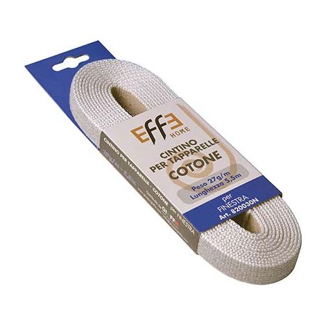CINTINO AVVOLGIBILI COTONE AVANA/GRIGIO - MM 22 GR/MT 27 MT  5,5- 12 pezzi