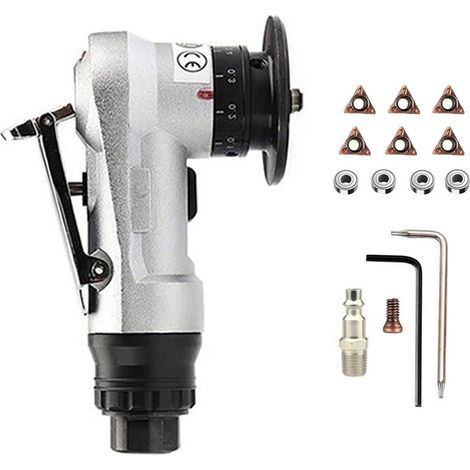 Pneumatische Anfasmaschine, Anfaswerkzeug für Schreiner, tragbares Schleifwerkzeug für Metalle, Holz und Acryl, Entgrat-, Fasen- und Einstellmaschine (1/2)