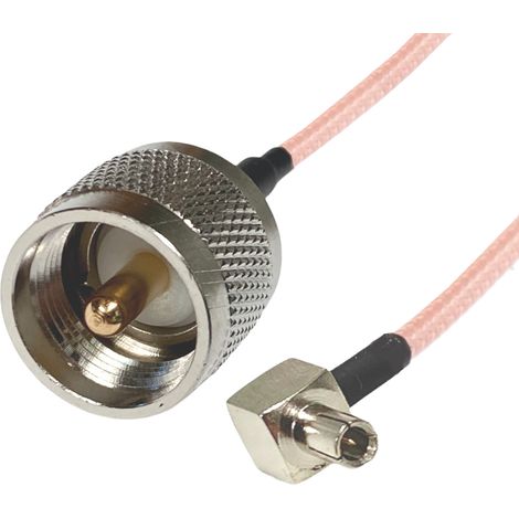 Anschlusskabel TS9-Stecker / UHF-Stecker 15 cm RG316 (1/2)