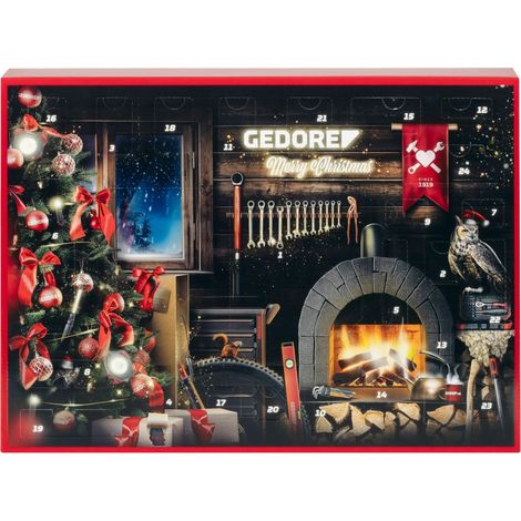 GEDORE Red R49013033 Calendario dell'Avvento 2024, 33 pezzi, calendario dell'Avvento da uomo, regalo per uomini, calendario dell'Avvento con attrezzi 2024 (1/5)