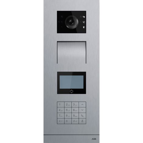 Platine de rue IP à défilement de noms RFIC/DESFIRE acier inoxydable 2TMA130010X0038 ABB H81384K-S