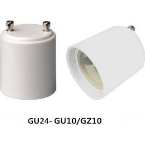 Adaptateur de connecteur standard américain GU24 vers GU10 pour douilles et supports de lampes  PBT ignifugé, test de vieillissement CE.