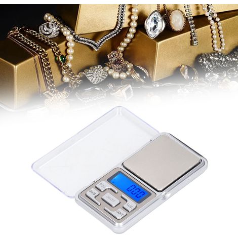 Lippenstiftwaage, Lebensmittelwaage, Karatwaage, elektronische Miniwaage, Handywaage, Präzisions-Schmuckwaage, 500 g/0,01 g (1/5)