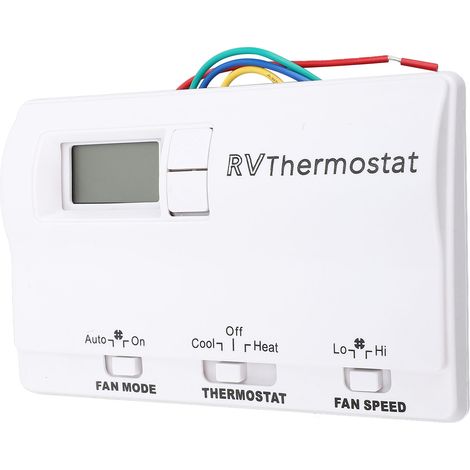 Ortviai Thermostat Numérique pour Camping-car 83303362 Blanc – Chauffage & Climatisation, 3 Modes d'ajustement (1/5)