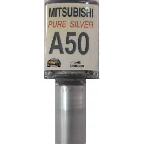 Reparación de arañazos en pintura de coche Mitsubishi A50 color plata pura 10 ml ARA (1/5)