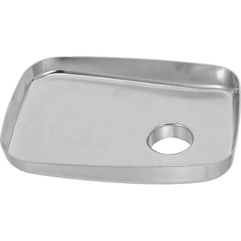Plateau d'alimentation pour hachoir à viande en alliage d'aluminium, argenté, 23 x 17 x 5,5 cm, compatible avec la plupart des accessoires pour hachoir à viande, machine à saucisses et mélangeur. (1/5)