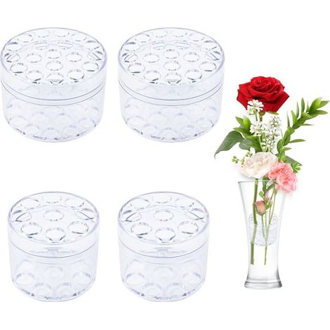 Hanataba Blumenhalter Spiral Ikebana Stange Transparent 4er Set (1/5)