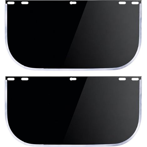Lot de 2 lentilles de Rechange pour Écran Facial 15.5"X 8" visière de Rechange Teintée pour Écran Facial de Sécurité à Protection Intégrale (1/5)