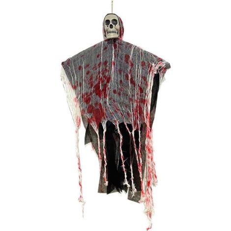Décoration Halloween crâne lumineux noir avec effet lumineux automatique, ornement gothique pour table, étagère, maison et fête (1/5)