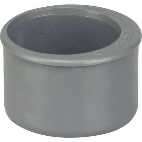 Wavin D63/50 racor PVC gris neutro empalme para pegar