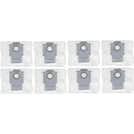 Lot de 8 sacs à poussière pour Roborock Q10 S5 / Q10 S5+ / Q10 VF / Q10 VF+ / Q10V / Q10V Plus / S8 Pro / S8 Pro Plus (pièces détachées) (1/5)