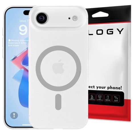 Coque pour iPhone 17 Air d'Apple - Coque mate MagSafe avec protection d'objectif, fine et résistante aux rayures, ajustement parfait - Alogy Skinny MatteCase™ Blanc