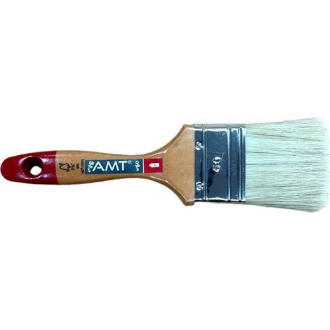 Pinceau - Plat - Spécial peinture avec solvant - N°60 - 6 cm largeur - Manche en bois