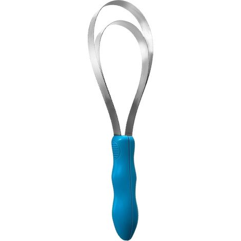 Brosse anti-chien Outil Démêlant Double Face En Acier Inoxydable Brosse Double Boucle Sous-Poil Canin Salon Refuge Chenil Douche Bain Maison En Intérieur (1/5)