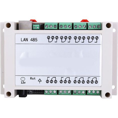 Module de télécommande RJ45 TCP/IP, relais 8 canaux 250 V CA 10 A (blanc) (1/5)