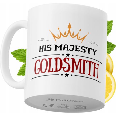 Taza para orfebre. Divertida taza de café o té con diseño gráfico y texto humorístico. Taza ideal para cumpleaños, santos, días festivos. Taza premium para ocasiones especiales en casa, la oficina o e (1/5)