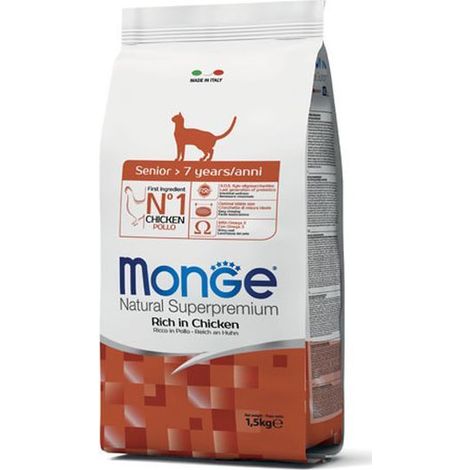 Monge Natural Superpremium Senior Pollo - Monge Natural Superpremium Senior Pollo - Sacco Da 1,5 Kg