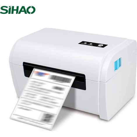 SIHAO Imprimante d'étiquettes thermiques sans fil 110mm, Bluetooth portable pour les étiquettes de codes à barres de fret de logistique d'expédition (1/5)