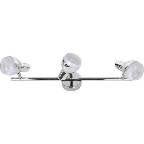 Applique rui 3x5w led 1260lm 3000k l.48xw.15xh.14cm cromo