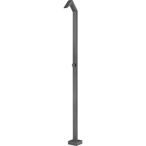 IMEX Doccia piscina de acero inoxidable 316 color plata con difusor cascada y grifo monomando para exteriores duraderos y elegantes Modelo NIAGARA