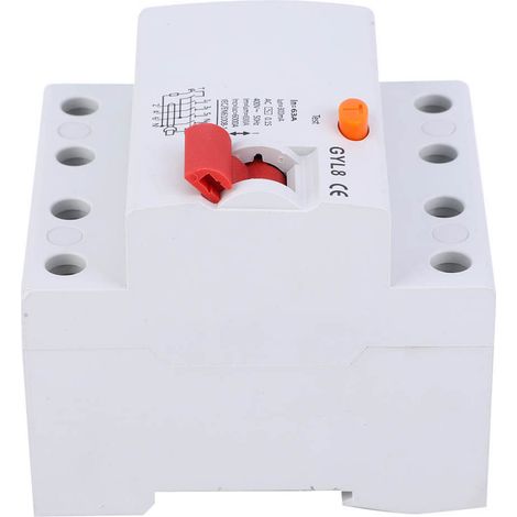 Disjoncteur GYL8 4P 400 VCA 50/60 Hz IP20, protection contre les fuites de courant, disjoncteur 4P-63A-300 mA (1/5)