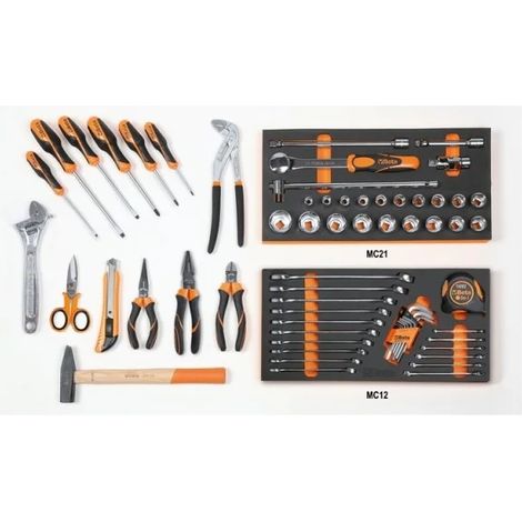 Beta 5941VU/M Assortimento utensili con termoformati morbidi 64 Pz.