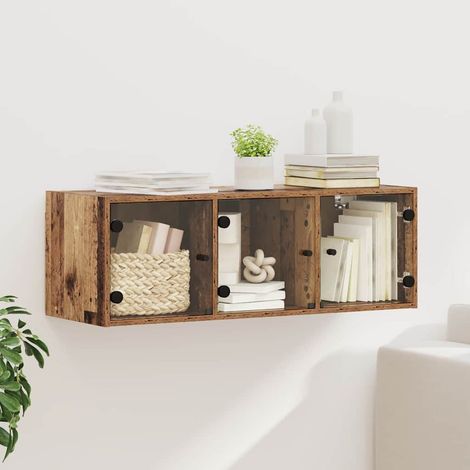 Wandschrank Wandmontiert Altholz 102 x 37 x 35 cm Holzwerkstoff