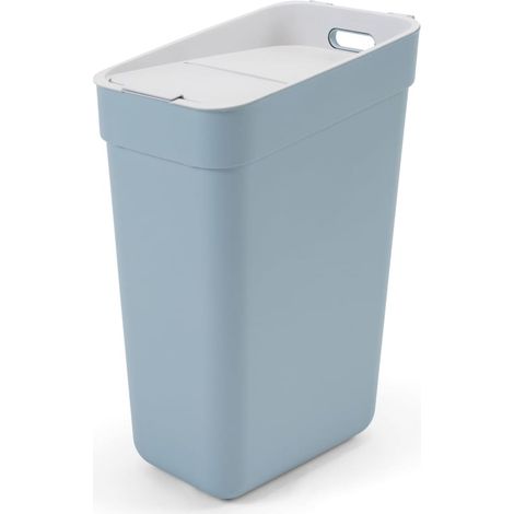 Curver Keter - Cubo de basura de 30 litros para la recogida selectiva Ready To Collect, con soporte de pared, ideal para la cocina, 100% reciclado, gris (1/5)