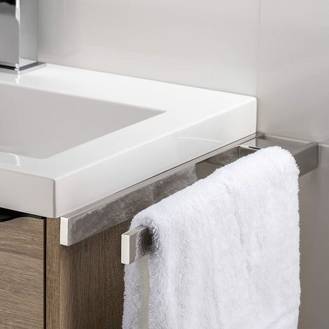 royaluxe- Porte Serviette Adhesif Salle De Bain Porte Serviette Murale 40CM Support Serviette Salle De Bain Acier Inoxydable Poli SUS304 Barre Porte Serviette sans Percage (1/5)
