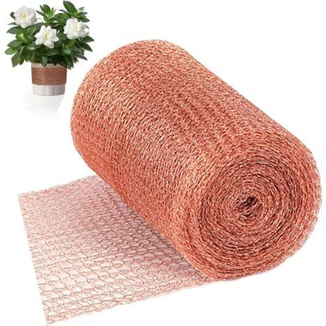 Filet Cuivre Anti Limace Et Escargots Jardin12.7cmx15m,Piege A Limace Ruban Cuivre Anti Limace,Protection Du Jardin Contre Les Limaces él ectrochimique,Grillage Souple Anti Rongeur Bloquer LeTrou-1pcs (1/5)