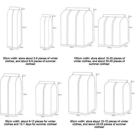 Housse De Protection Anti-Poussière - Matière PEVA Épaisse - Translucide - Pour Vêtements Accrochés - 100 x 50 x 90 cm - 1 Pièce (1/4)