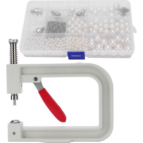 Kit de machine à sertir les perles pour la fabrication artisanale de perles, rivets et boutons, accessoires de décoration. (1/5)