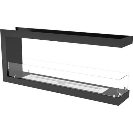Cheminée BIOETHANOL U double face 130 cm (1/3)