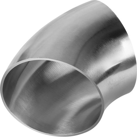 Coude en acier inoxydable, coude de tuyau à 45 degrés 76mm, coude pour échappement, coude en acier inoxydable SS304, pour tuyau d’échappement (45°, 3inch) (1/5)
